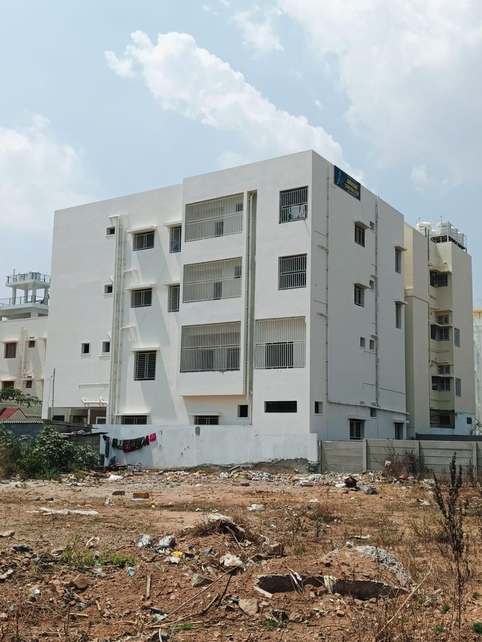 Modern Multi-Storey Residential Building with uPVC Sliding Windows