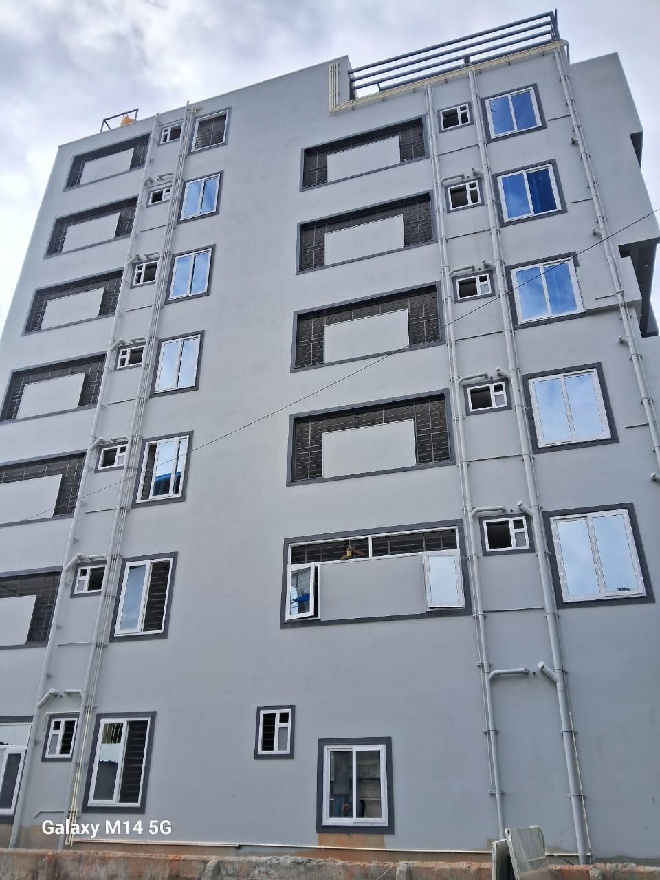 5-Storey Residential Complex with Architectural Charcoal Accent Bands