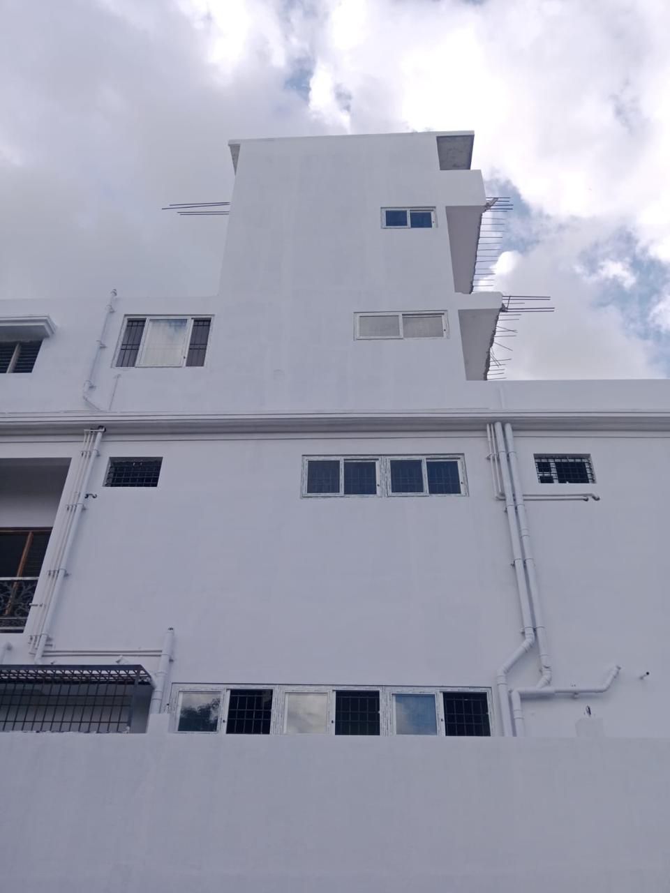 Upper Facade Perspective Showing Symmetrical uPVC Window Alignment
