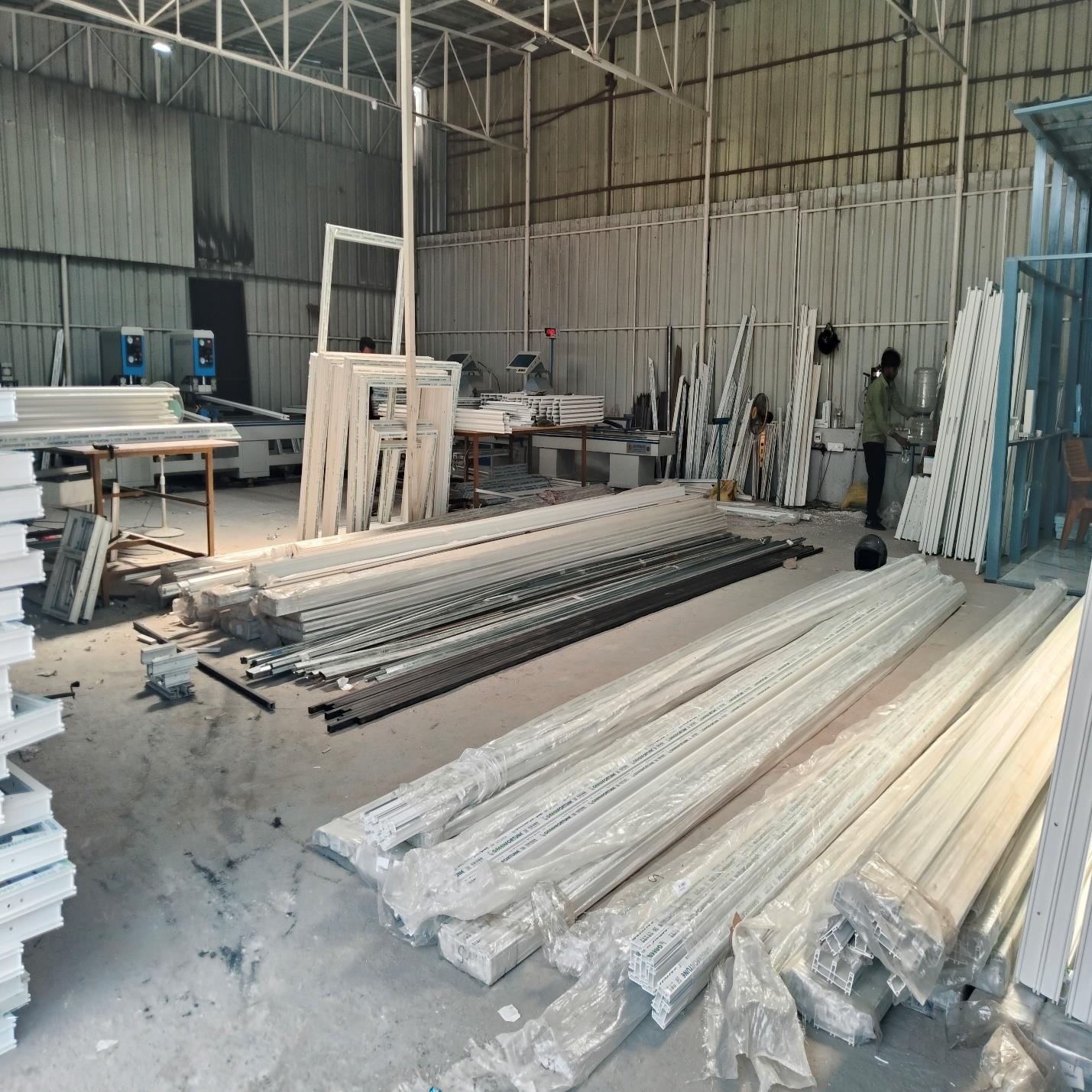 Workshop Fabrication Floor and Material Processing Line
